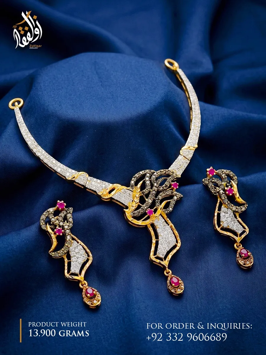 Necklace Sets by Zulfiqar Jewellers, design 1