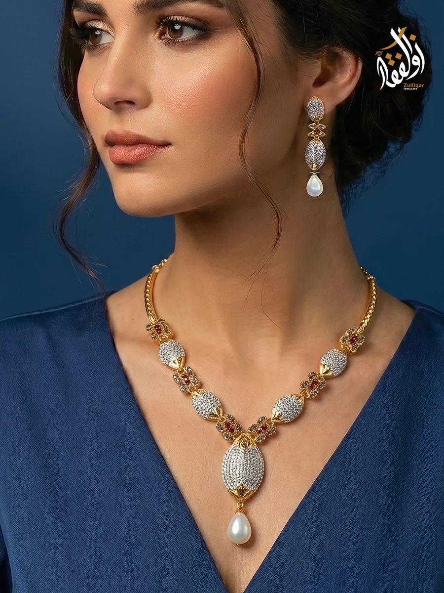 Necklace Sets by Zulfiqar Jewellers, design 4