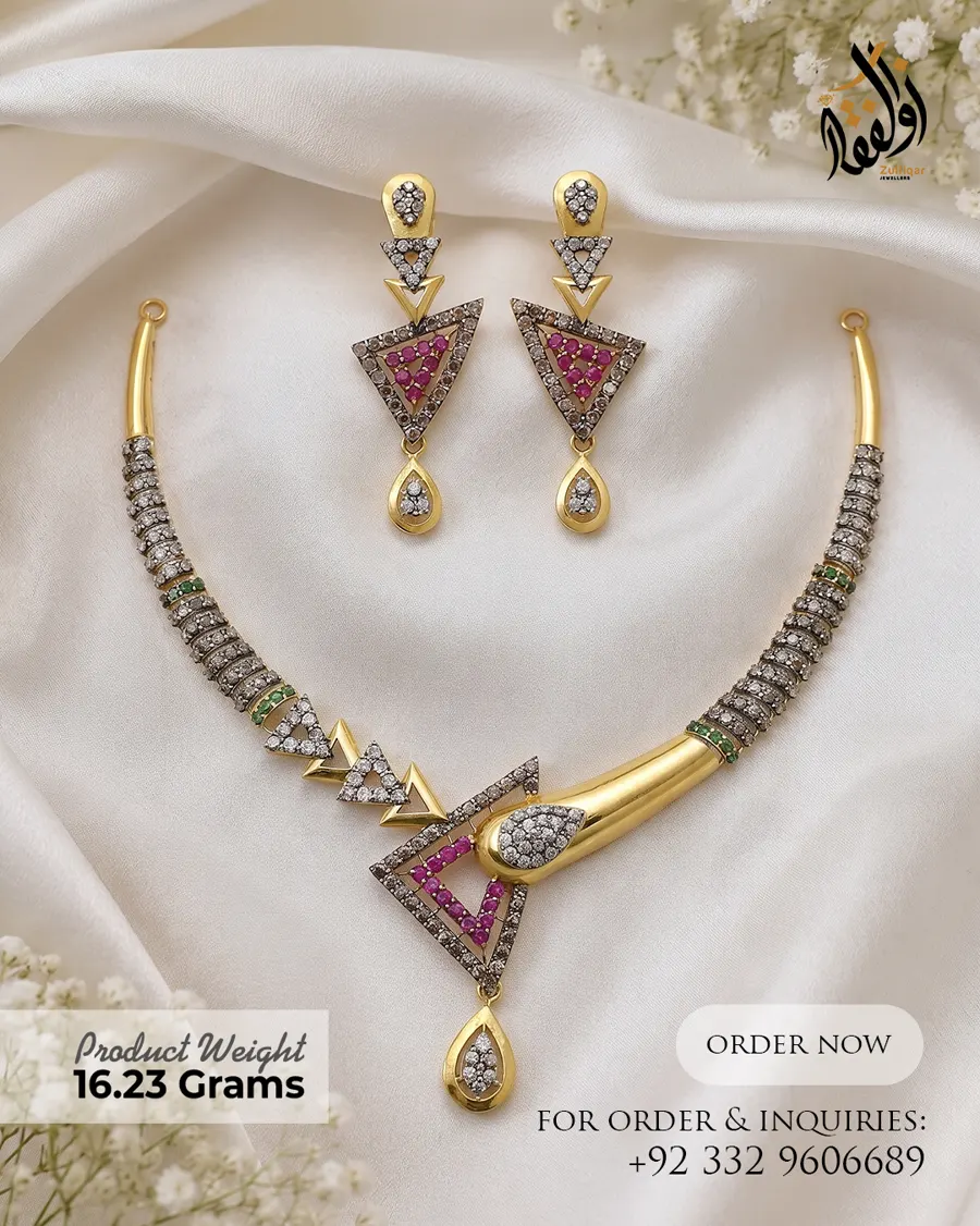 Necklace Sets by Zulfiqar Jewellers, design 8