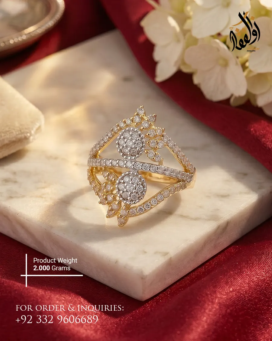 Ladies Rings by Zulfiqar Jewellers, design 3